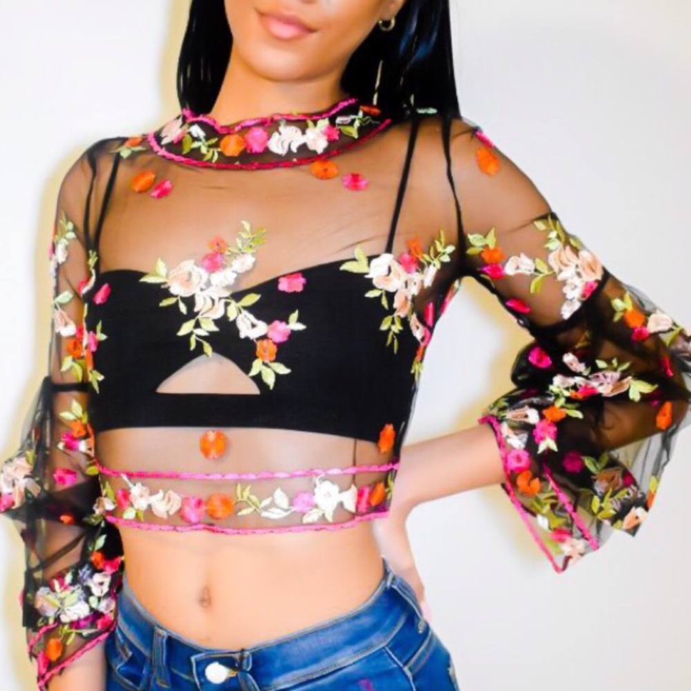 Wild Flowers Crop Top